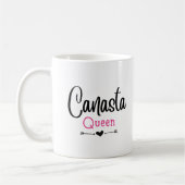 Canasta Queen ein Geschenk für sie Kaffeetasse (Links)