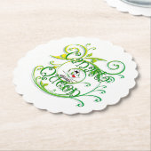 Canasta Queen Paper Coaster Untersetzer (angewinkelt)