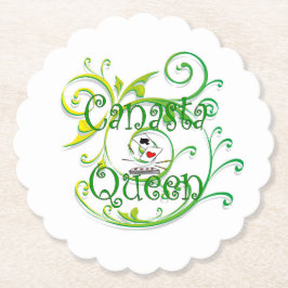 Canasta Queen Paper Coaster Untersetzer