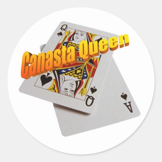 Canasta Queen Sticker (Vorderseite)