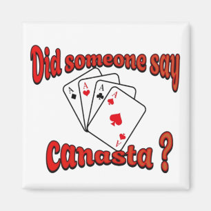 Canasta spielen magnet