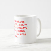 CANASTA-Spieler-Geschenk-T - Shirts Kaffeetasse (VorderseiteRechts)