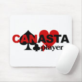 Canasta-Spieler mousepad (Mit Mouse)