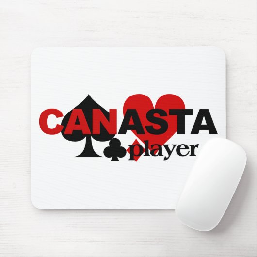 Canasta-Spieler mousepad (Mit Mouse)