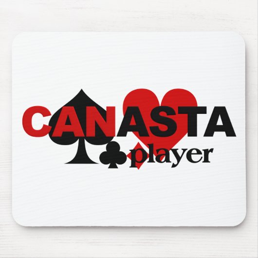 Canasta-Spieler mousepad (Vorne)