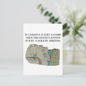 CANASTA-Spieler Postkarte (Stehend Vorderseite)