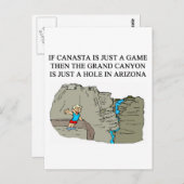 CANASTA-Spieler Postkarte (Vorne/Hinten)