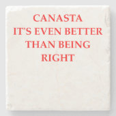 CANASTA STEINUNTERSETZER (Vorderseite)