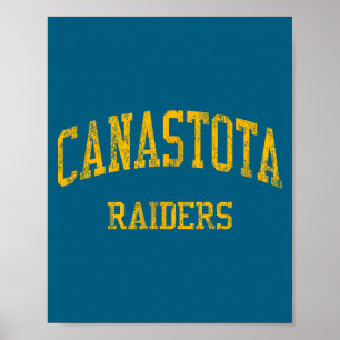 Canastota High School Hs Canastota Ny Vintage Srts Poster