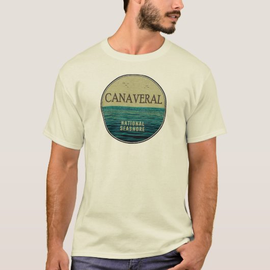 Canaveral National Seashore Florida Ocean Birds T-Shirt (Vorderseite)