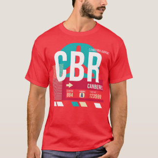 Canberra Australia CBR Airport Code Gepäckmarke T-Shirt