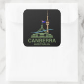 Canberra Australia Quadratischer Aufkleber (Tasche)