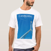 Canberra Australia Reiseplakat T-Shirt (Vorderseite)