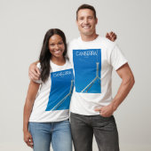 Canberra Australia Reiseplakat T-Shirt (Unisex)