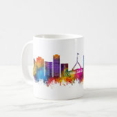 Canberra Australia Skyline Kaffeetasse (Vorderseite Links)