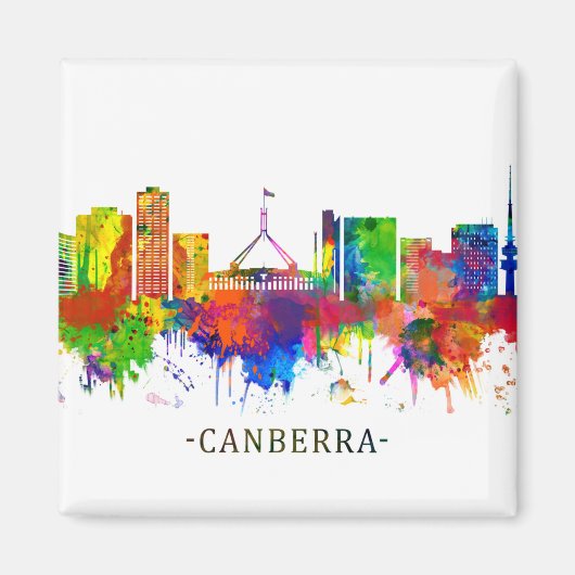 Canberra Australia Skyline Magnet (Vorne)