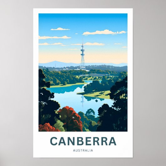 Canberra Australia Travel Print Poster (Vorne)
