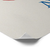 Canberra Australia Vintag 1940 Travel Poster (Ecke)