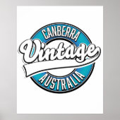 Canberra Australia - Vintages Logo Poster (Vorne)