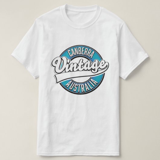 Canberra Australia - Vintages Logo T-Shirt (Design vorne)