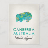 Canberra Australia Wombat Postkarte (Vorderseite)