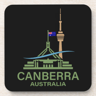 Canberra Australien Getränkeuntersetzer