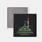 Canberra Australien Magnet (Vorderseite/Rückseite)