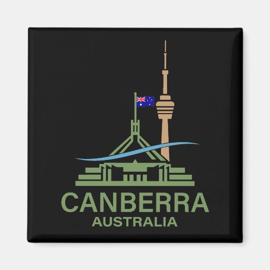 Canberra Australien Magnet (Vorne)