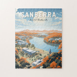 Canberra Australien Reise Kunst Vintage Puzzle