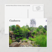 Canberra-Botanische Gärten Postkarte (Vorne/Hinten)