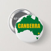 Canberra-Grün und Goldkarte Button (Vorne & Hinten)