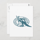 Canberra Kangaroo Postkarte (Vorne/Hinten)