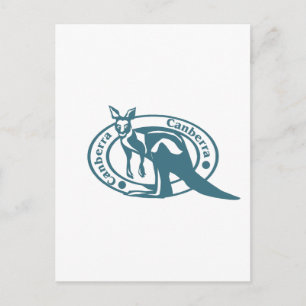 Canberra Kangaroo Postkarte