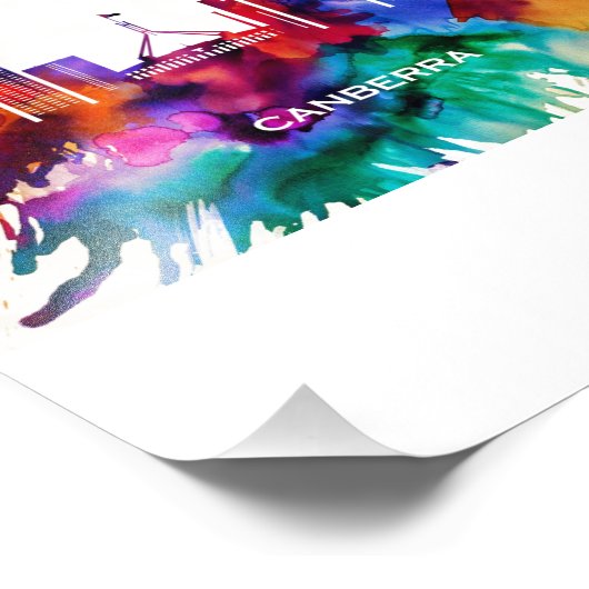 Canberra Skyline Fotodruck (Ecke)