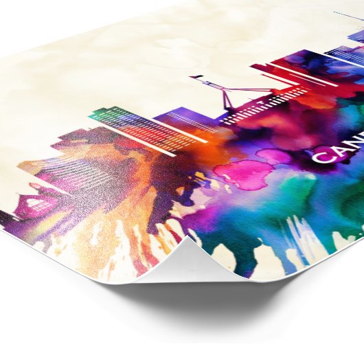 Canberra Skyline Fotodruck (Ecke)