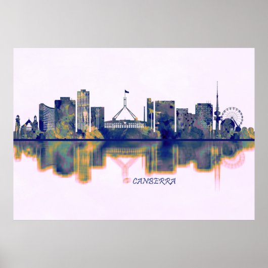 Canberra Skyline Poster (Vorne)