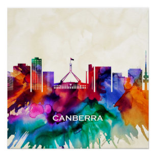Canberra Skyline Poster