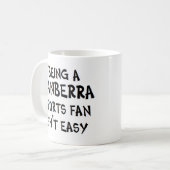 Canberra-Sportfan, der ist Kaffeetasse (Vorderseite Links)