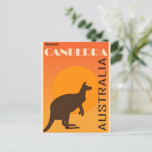 Canberra vintage poster feiertagspostkarte