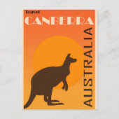 Canberra vintage poster postkarte (Vorderseite)