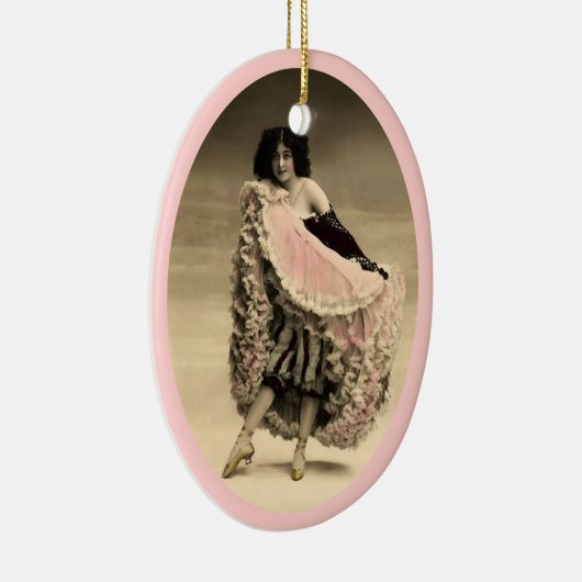 Cancan Dancer 4 Keramikornament (Rechts)