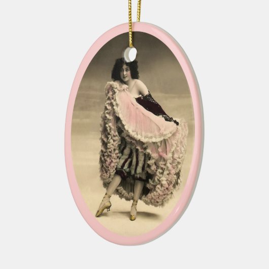 Cancan Dancer 4 Keramikornament (Links)