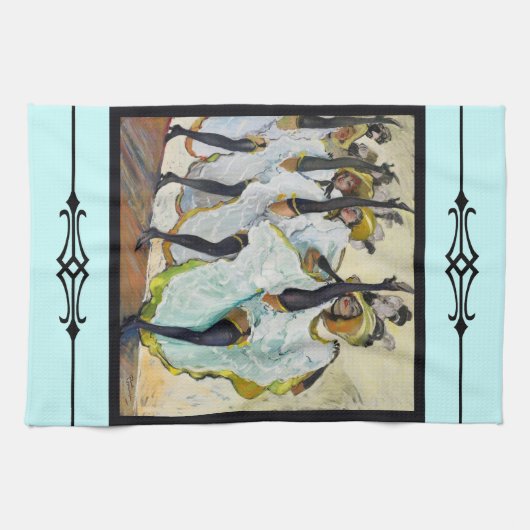 Cancan Dancer Geschirrtuch (Horizontal)