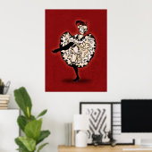 Cancan Dancer Poster (Heimbüro)