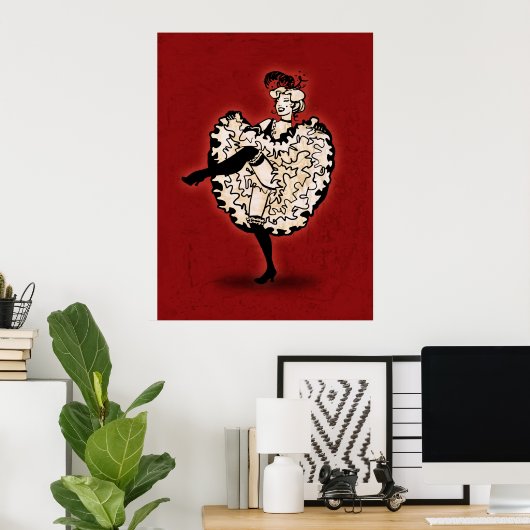 Cancan Dancer Poster (Heimbüro)