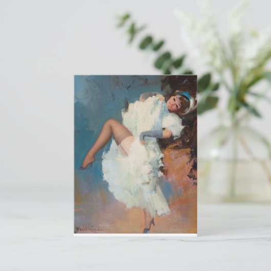Cancan Dancer Poster Postkarte (Stehend Vorderseite)