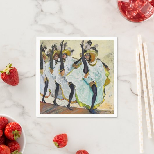 Cancan Dancers Serviette (Beispiel)