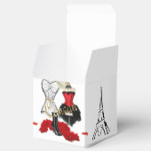 Cancan-Kostüm 1 Geschenkschachtel (Geöffnet)