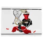 Cancan-Kostüm 1 Große Geschenktüte (Rückseite)