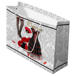 Cancan-Kostüm 2 Große Geschenktüte